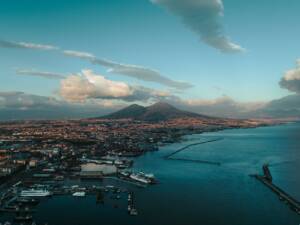 aerial view of naples italy