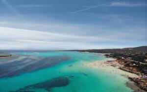 aerial view of sea